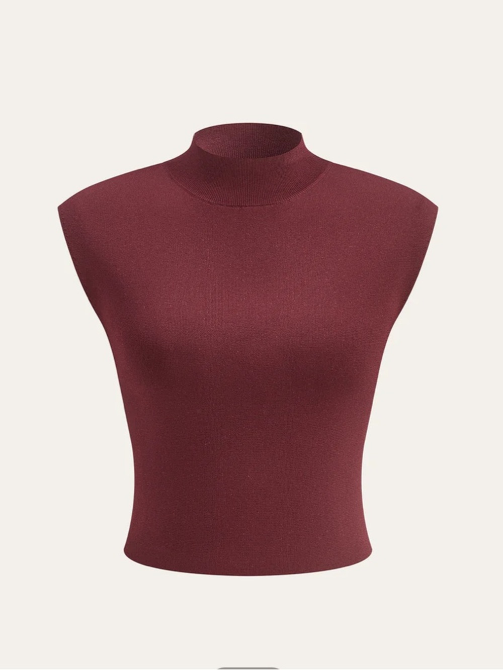 Commense Burgundy Sleeveless Cropped Top & Maxi Skirt Set - Picture 6 of 7